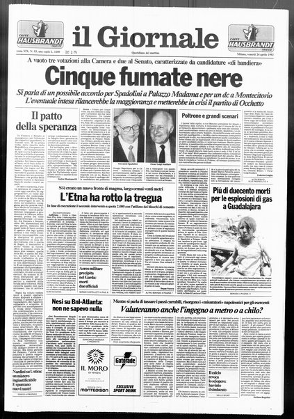 Il giornale : quotidiano del mattino